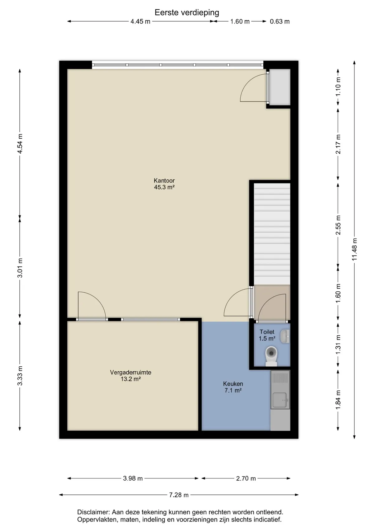 Plattegrond 2 van Kattegat 6-5 in Groningen