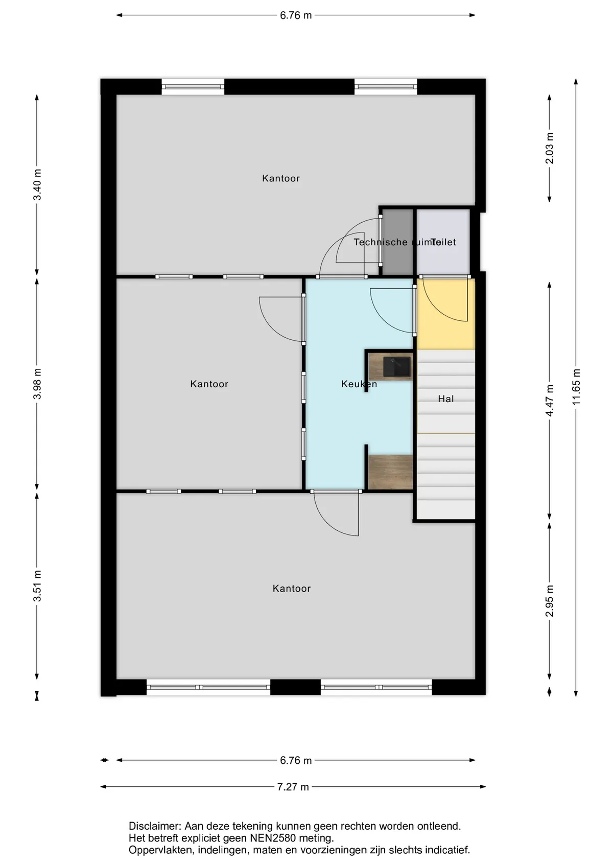 Plattegrond 1 van Aarhusweg 4-11 in Groningen
