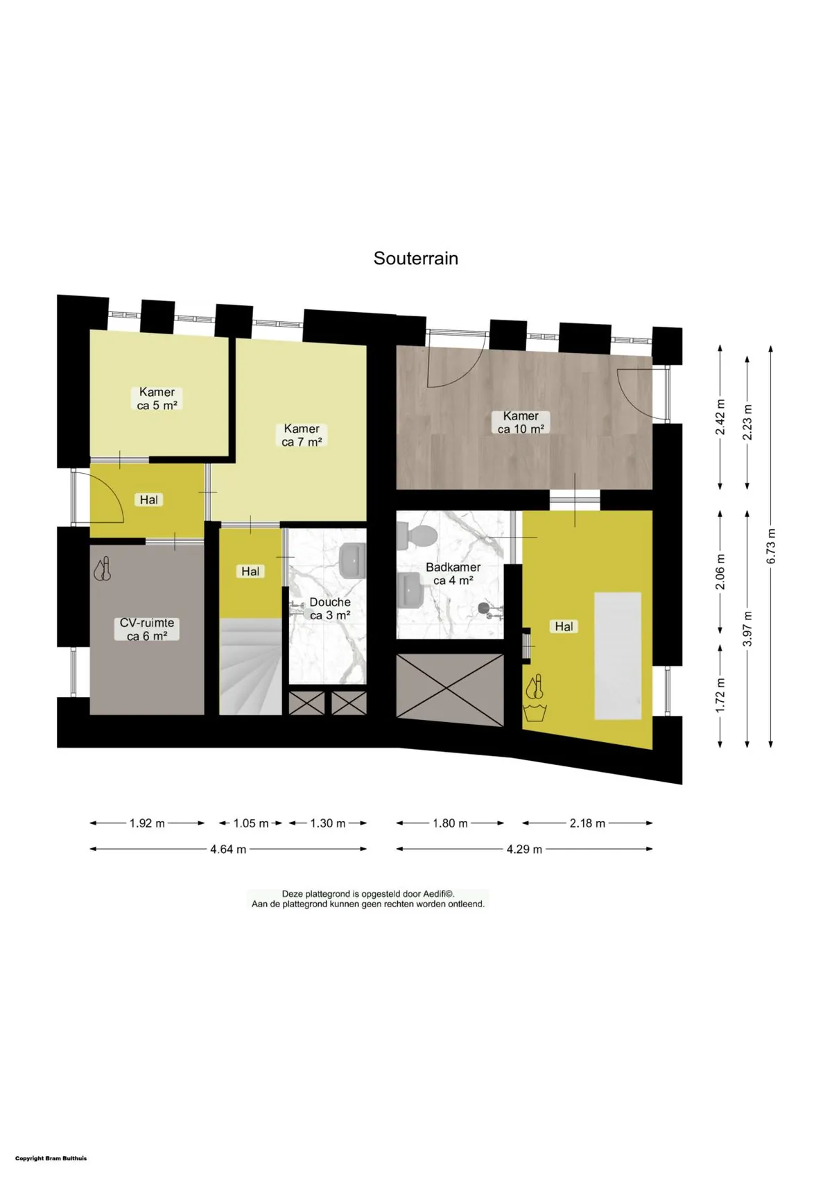 Plattegrond 5 van Solwerderstraat 10 in Appingedam