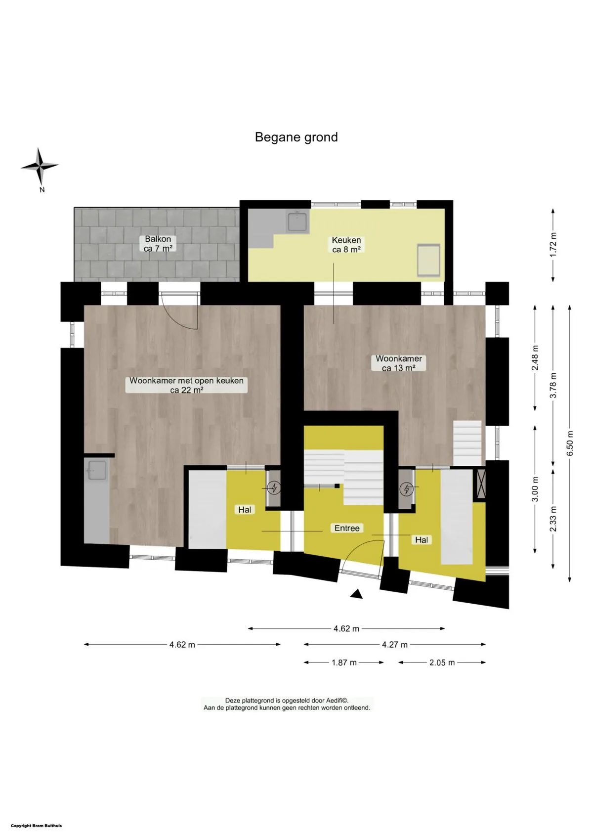 Plattegrond 1 van Solwerderstraat 10 in Appingedam