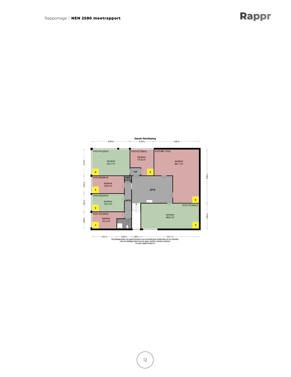 Plattegrond 1 van Zwettestraat 9 in Leeuwarden
