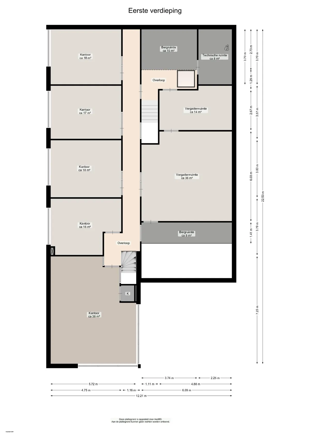 Plattegrond 2 van Kattegat 14 in Groningen
