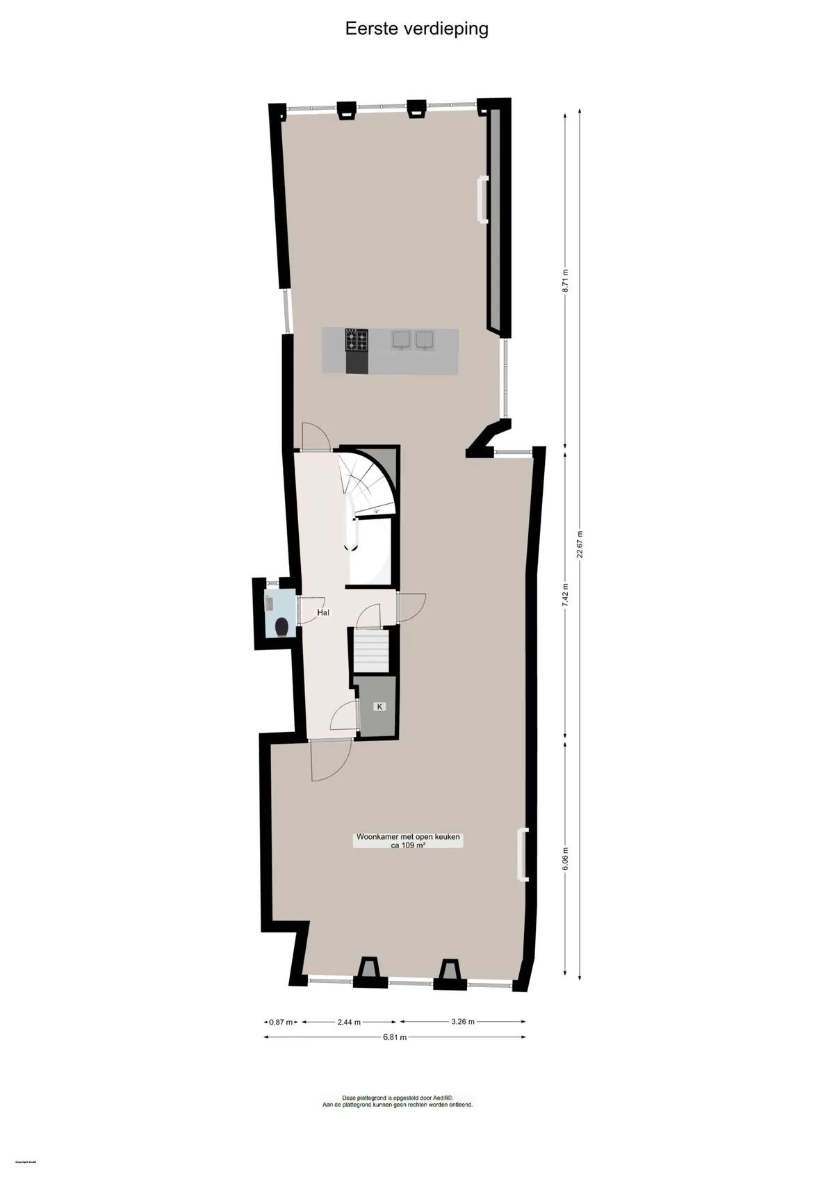 Plattegrond 2 van Hoge der A 18 in Groningen