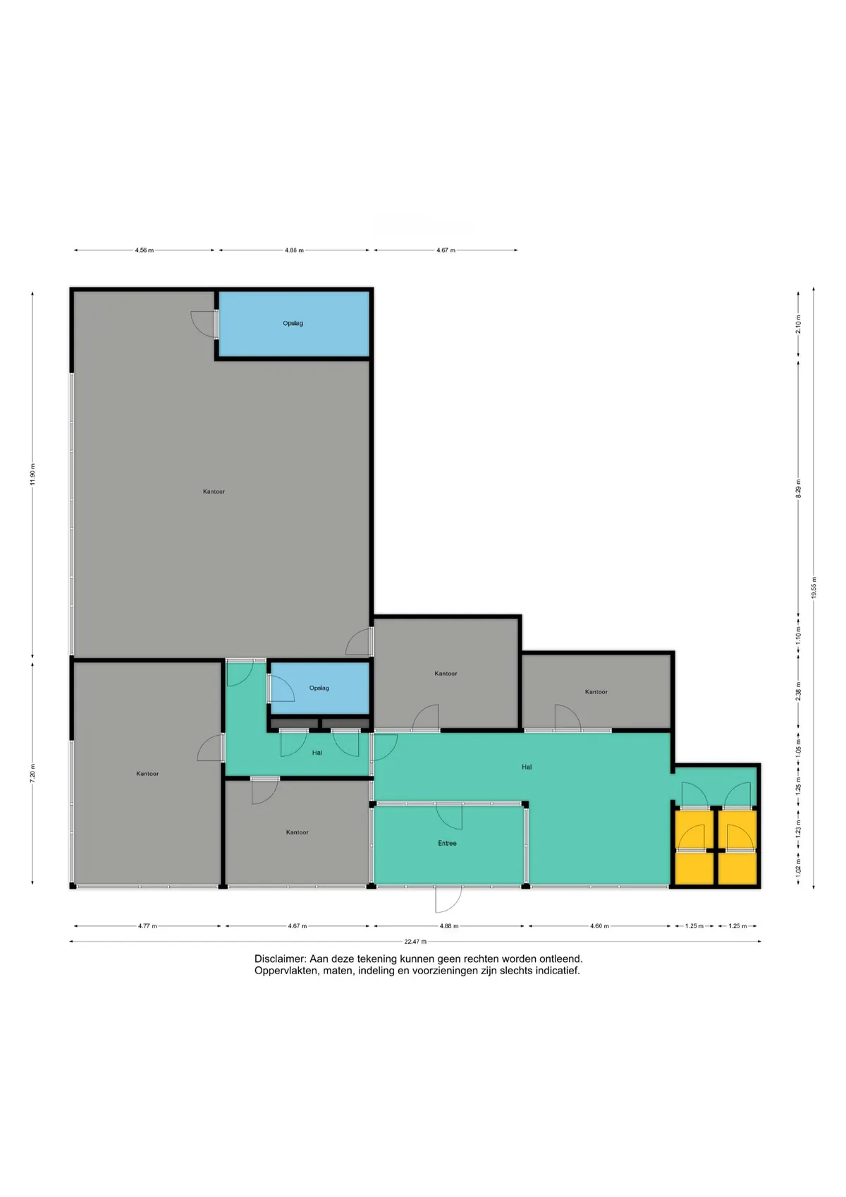 Plattegrond 1 van Industrieweg 5 in Tynaarlo