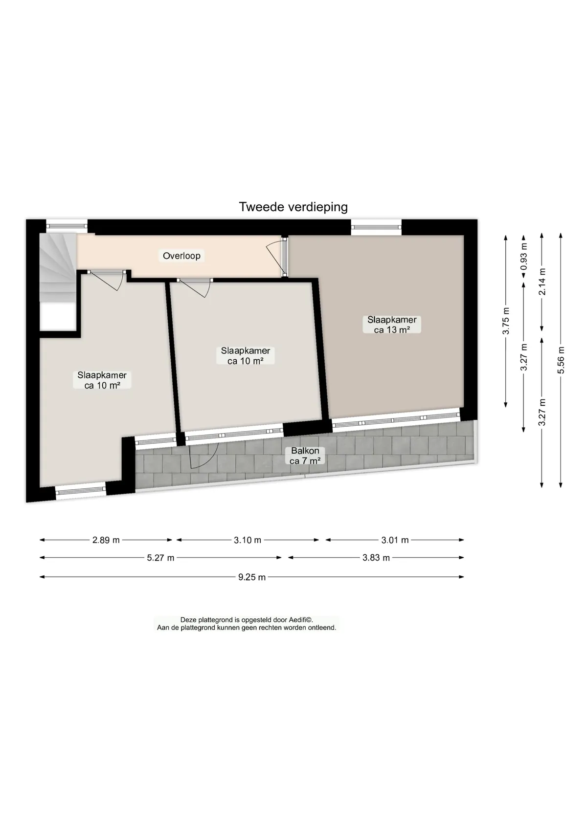 Plattegrond 6 van Hereweg 94 in Groningen