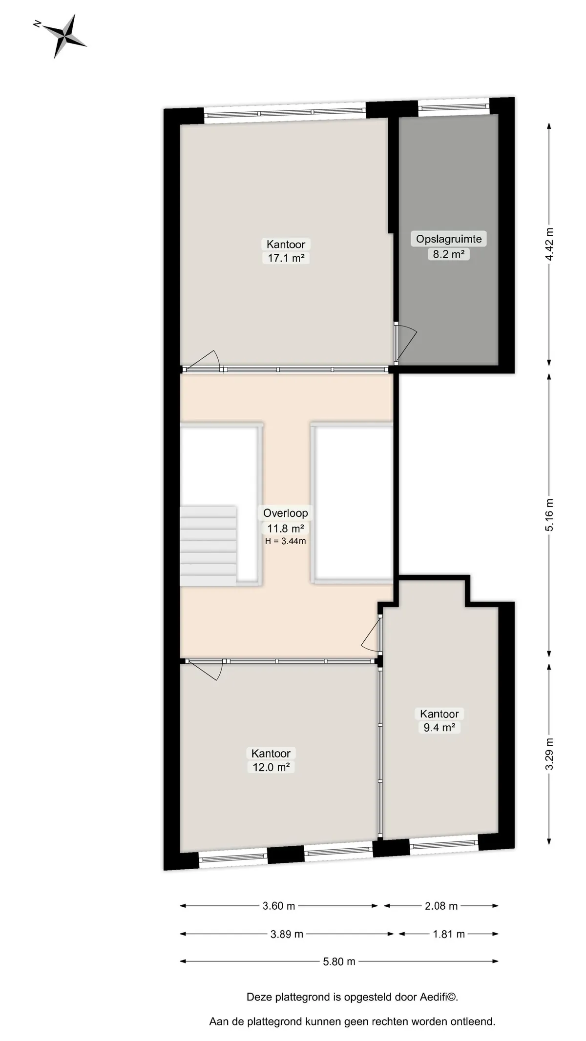 Plattegrond 3 van Herman Colleniusstraat 31 in Groningen