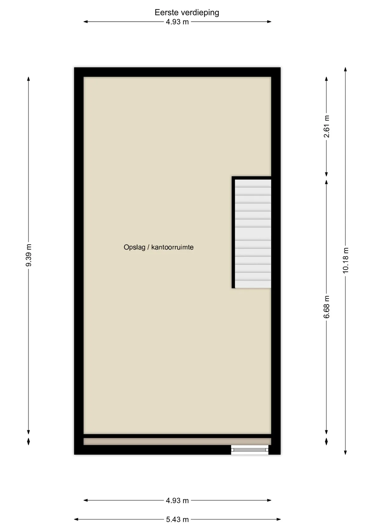 Plattegrond 2 van Egersundweg 6-a in Groningen