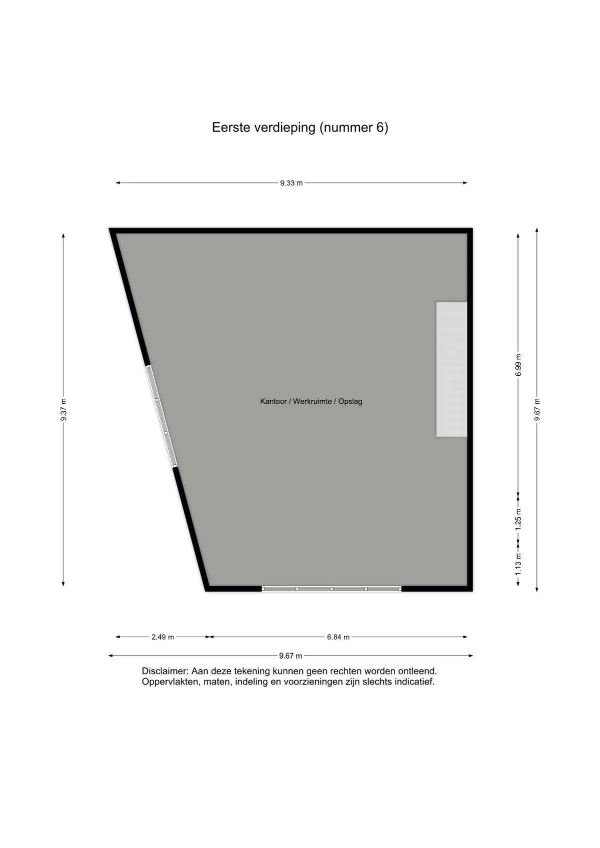 Plattegrond 2 van Kaskinenweg 6 in Groningen