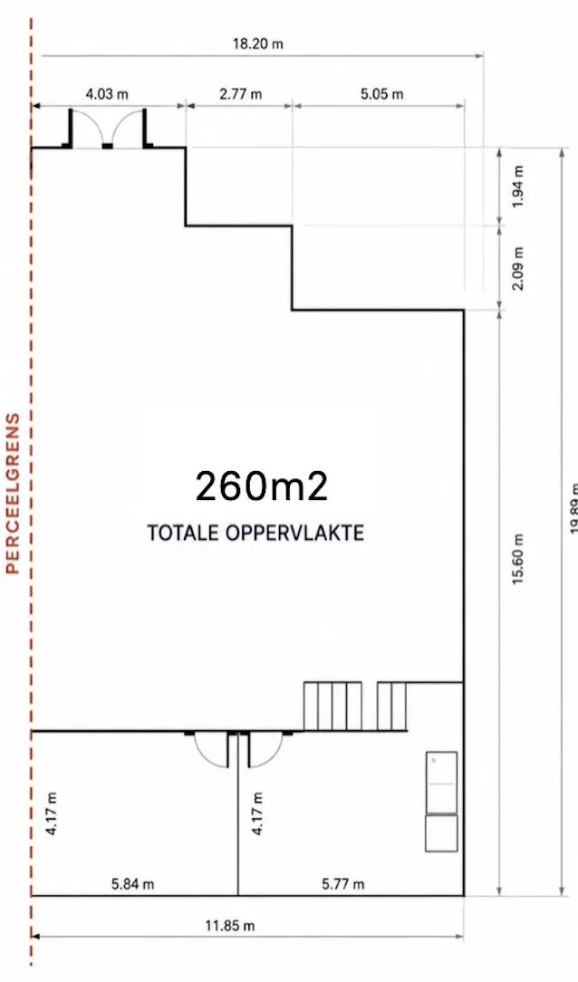 Plattegrond 1 van Neutronstraat 7-14 in Groningen