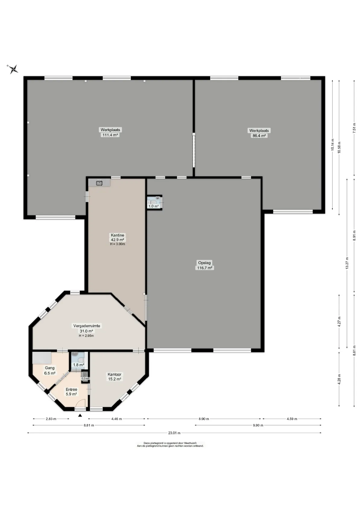 Plattegrond 1 van Lorentzpark 22 in Leek