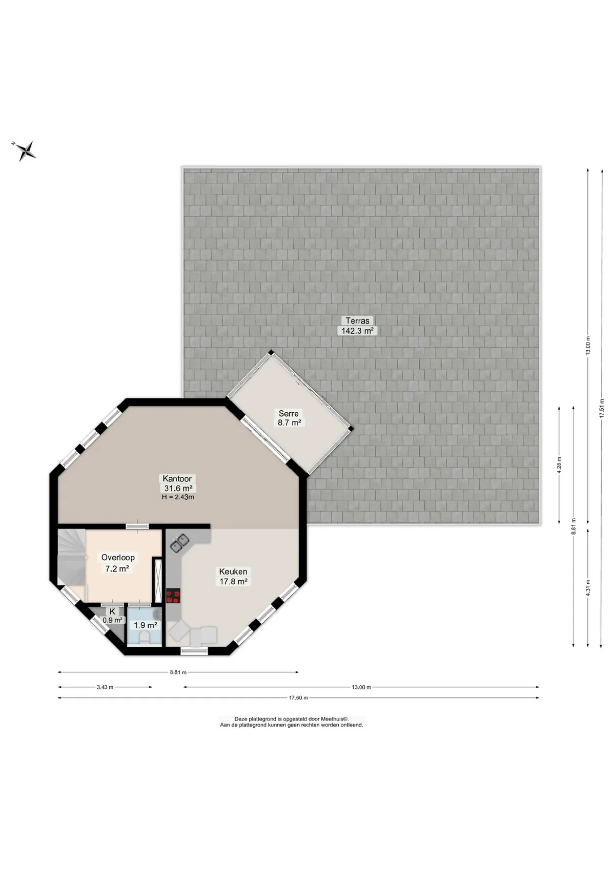 Plattegrond 3 van Lorentzpark 22 in Leek