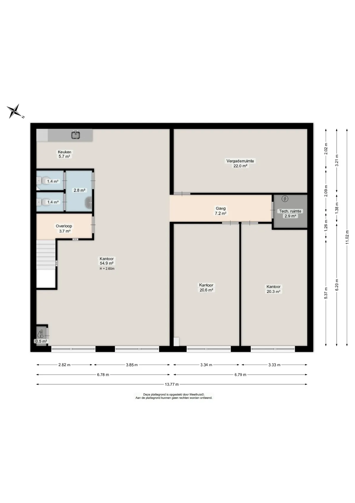 Plattegrond 3 van Stavangerweg 23-20 in Groningen